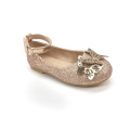 Girls flat shoes Rhinestone flash material ballet shoes